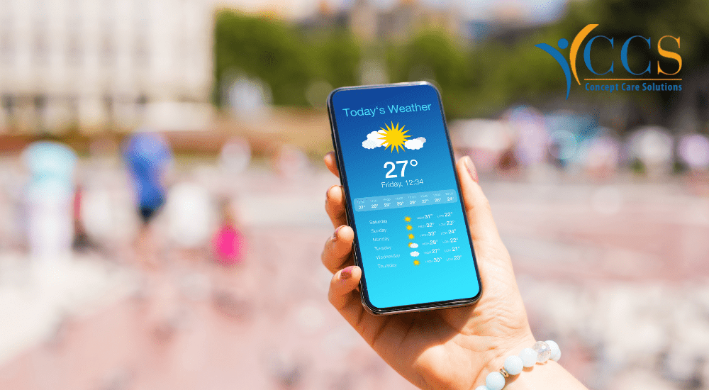 Monitoring weather forecasts is essential for ensuring the safety of seniors during periods of extreme heat.